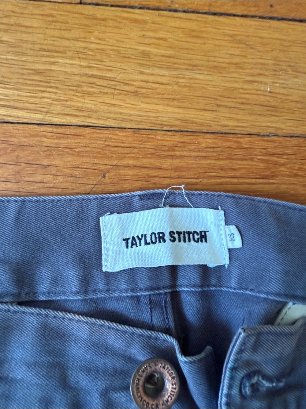 Taylor Stitch Slate-Blue Chino Pants